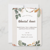 Chic Boho Rehearsal Dinner Kaart (Voorkant)