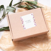 Chic Boho Roos Bloemen Vrijgezellenfeest Vierkante Sticker