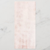 Chic boho rustic pampas florale moon bruiloft menu (Achterkant)