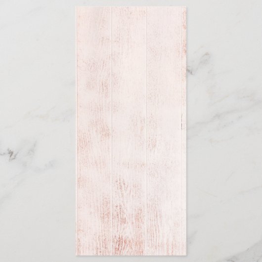 Chic boho rustic pampas florale moon bruiloft menu (Achterkant)