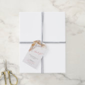 Chic Boho Terracotta Baby Shower Bedankje Cadeaulabel (Met Touw)