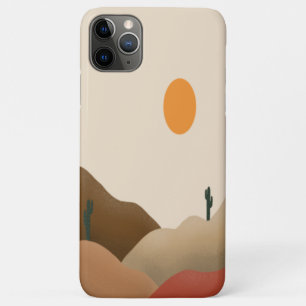 Chic Boho Terracotta Desert Cactus Case-Mate iPhone Case