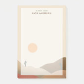 Chic Boho Terracotta Desert Cactus Post-it Notes (Voorkant)