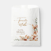 Chic Boho Terracotta en Tequila Vrijgezellenfeest Bedankzakje (Voorkant)