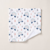 Chic Boho Towels Navy Pink Rainbow Gift Idea Bad Handdoek (Wasdoekje)