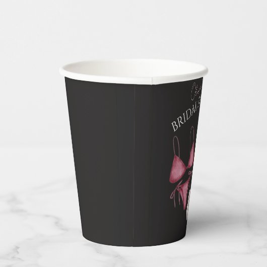 Chic boho vrijgezellenfeest poolpartij papieren bekers (Rechts)