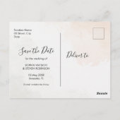 Chic Boho Wedding with Beige and Yellow Blooms Briefkaart (Achterkant)
