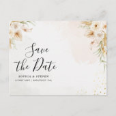 Chic Boho Wedding with Beige and Yellow Blooms Briefkaart (Voorkant)