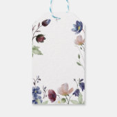 Chic Boho Wildflower Vrijgezellenfeest Hartelijk d Cadeaulabel (Achterkant)