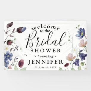 Chic Boho Wildflower Vrijgezellenfeest Spandoek