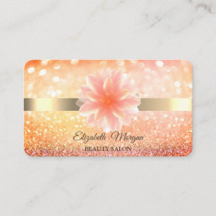 Chic Bokeh Lotus Bloem Yoga Reiki Visitekaartje