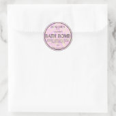 Chic Bold Modern Holographic Bath Bomb Spa Label (Tas)
