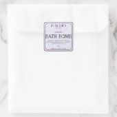Chic Bold Modern Holographic Bath Bomb Spa Label (Tas)