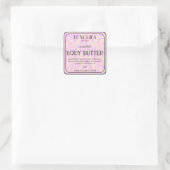 Chic Bold Modern Holographic Body Butter Spa Label (Tas)
