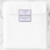 Chic Bold Modern Holographic Body Butter Spa Label (Tas)