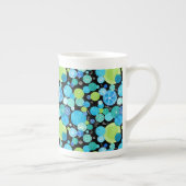 Chic Bone China Mok, Quirky Blue Moons Pattern Porselein Kop (Rechts)