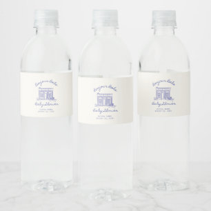 Chic Bonjour bebe baby shower Waterfles Etiket