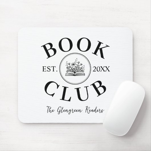 Chic Book Club Leden Gepersonaliseerde Gift Mousep Muismat (Met muis)