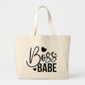Chic Boss Babe Everyday Cotton Tote Bag (Voorkant)