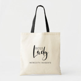 Chic Boss Lady Logo Persoonlijke naam Tote Bag
