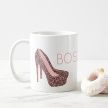 Chic Boss Lady | Roos Gold Pink Glitter Shoes