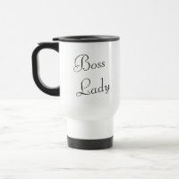 Chic Boss Lady Travel Mug met trendy belettering