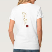 Chic Boss Queen Goud Typografie T-shirt (Achterkant)