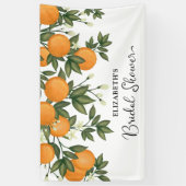 Chic Botanical Citrus Summer Vrijgezellenfeest Wel Spandoek (Verticaal)