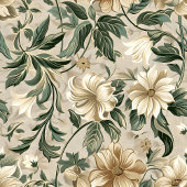 Chic Botanical Shower Curtain Sage Green Accent Douchegordijn