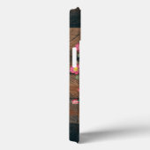 Chic Botanical  Wreatinmonogram Hout Case-Mate iPhone Case (Achterkant / Rechts)