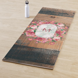 Chic Botanical  Wreatinmonogram Hout Yogamat