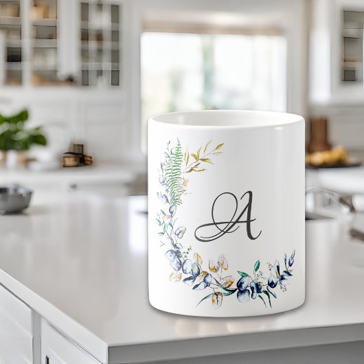 Chic Botanical Wreatmonogram Koffiemok