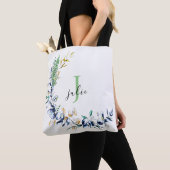 Chic Botanical Wreatmonogram Tote Bag (Dichtbij)