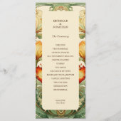  Chic Botanische Art Nouveau Alfonse Mucha Programmakaart