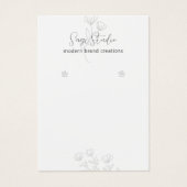 Chic Botanische Custom Oorbel Houder Design Visitekaartje (Voorkant)