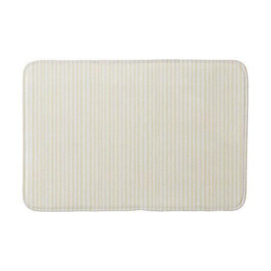 Chic Boter Gele Strepen Badmat (Voorkant)