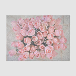 Chic Bouquet roze Roses Country Painting Tissuepapier