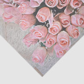 Chic Bouquet roze Roses Country Painting Tissuepapier (Detail)