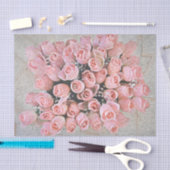 Chic Bouquet roze Roses Country Painting Tissuepapier (Craft)