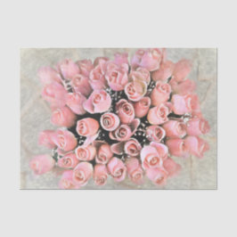 Chic Bouquet Soft roze rozen die schilderen Tissuepapier