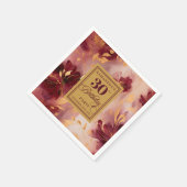 Chic Bourgogne Blush Gold Waterverf 30e servetten (Hoek)