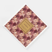 Chic Bourgogne Blush Gouden Trouwdoek Servetten (Hoek)