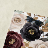 Chic Bourgogne Cream Floral Strandlaken (In situ)