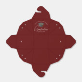 Chic Bourgogne Custom Graduation Party Fortune Bedankdoosjes (Uitgevouwen)