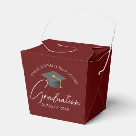 Chic Bourgogne Custom Graduation Party Fortune Bedankdoosjes