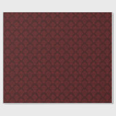 Chic Bourgogne en Red Damask-pakpapier Cadeaupapier (Vlak)