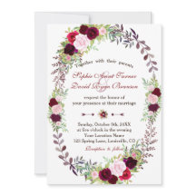 Chic Bourgondië Marsala Bloemen Krans Huwelijk