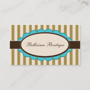 Chic Boutique Designer Visitekaartjes: aqua Visitekaartje