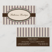 Chic Boutique Designer Visitekaartjes: lavendel Visitekaartje (Voorkant / Achterkant)