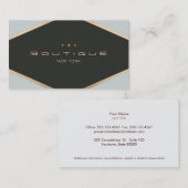 Chic Boutique Diamond Emblem Black en Gold Visitekaartje (Voorkant / Achterkant)